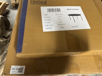 Set van 2 salontafels, zwart MDF